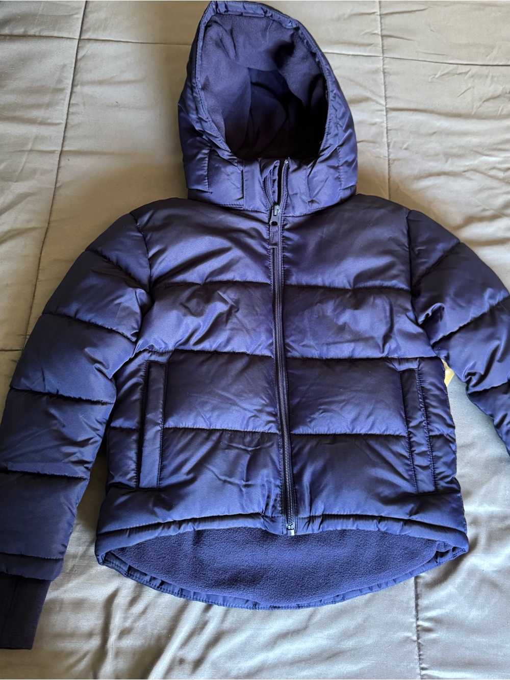 NEW Kids Navy Hooded Puffer Jacket